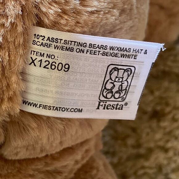 NWT Vtg 2011 Fiesta 10” Sitting Bear  Stuffed Animal - Picture 4 of 7
